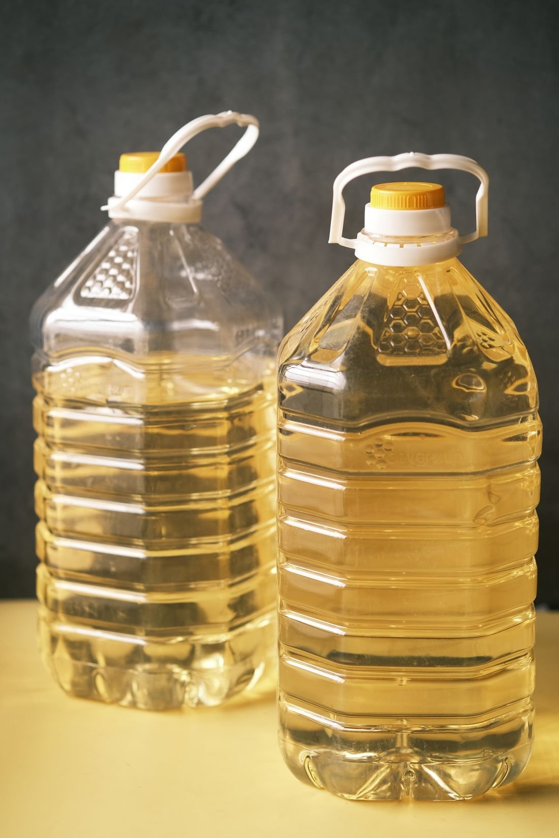 Cooking oil in bottles
